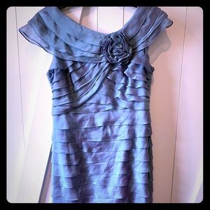 Ruffled light blue/light purple dress